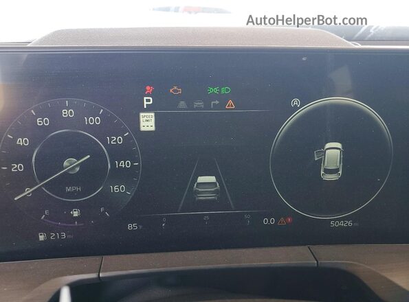 5XYP5DGC9RG546469 2024 KIA TELLURIDE Burgundy Instrument cluster view