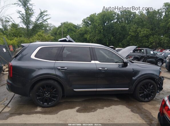 5XYP5DHC6MG128233 2021 KIA TELLURIDE Gray Սալոնի հետևի տեսք