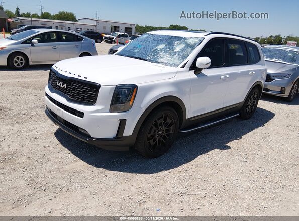 5XYP5DHC7NG207170 2022 KIA TELLURIDE White წინა მარცხენა ხედი სამი მეოთხედიდან