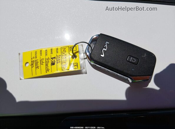 5XYP5DHC7NG207170 2022 KIA TELLURIDE White წინა პანელის ხედი