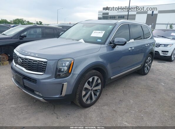 5XYP5DHC8LG004947 2020 KIA TELLURIDE Gray Front left