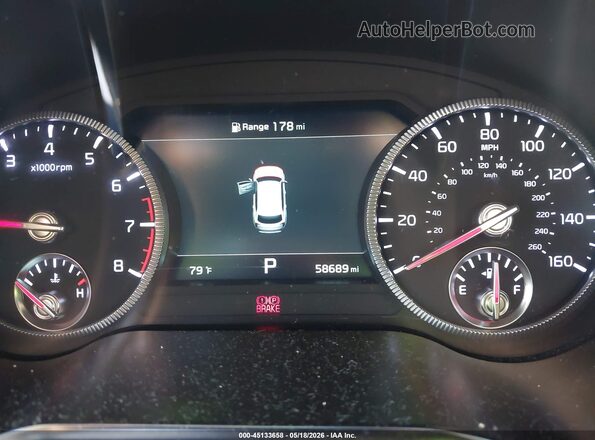 5XYP5DHCXNG321499 2022 KIA TELLURIDE Black Widok tylnych siedzeń