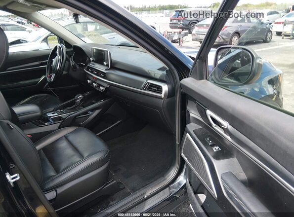 5XYP64HC6MG142646 2021 KIA TELLURIDE Черный Вид салона спереди