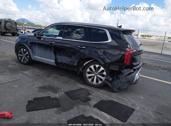 5XYP64HC6MG142646 2021 KIA TELLURIDE Черный Задняя левая четверть