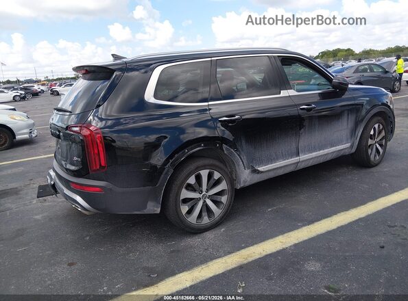 5XYP64HC6MG142646 2021 KIA TELLURIDE Черный Задняя правая четверть