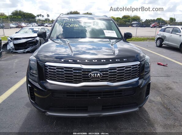 5XYP64HC6MG142646 2021 KIA TELLURIDE Черный Вид задней части салона