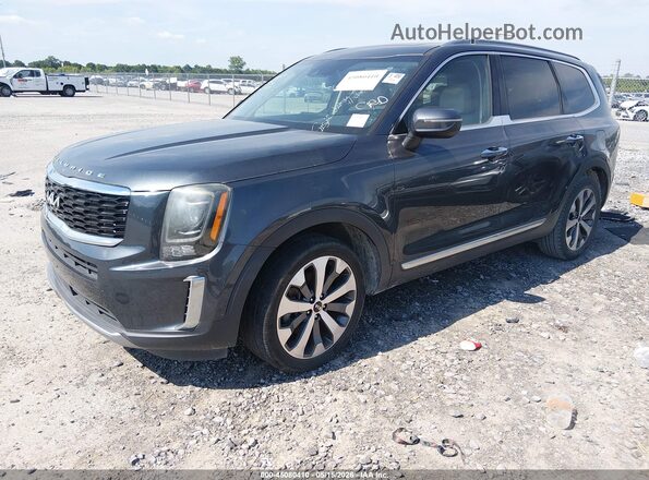5XYP64HC9LG016649 2020 KIA TELLURIDE Gray Front left