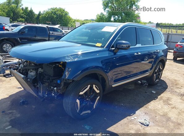 5XYP6DGC3RG492664 2024 KIA TELLURIDE Blue Front left