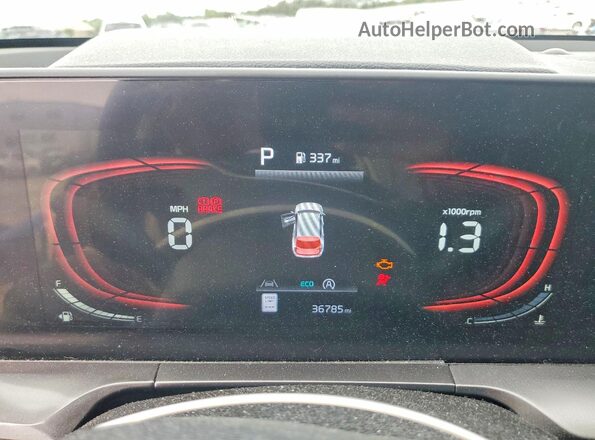 5XYP6DGCXPG365276 2023 KIA TELLURIDE Blue Вид щитка приладів