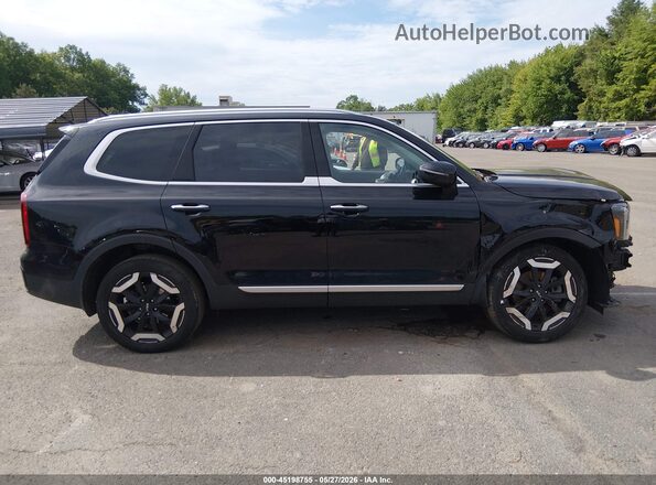 5XYP6DGCXRG445373 2024 KIA TELLURIDE Black Widok wnętrza z tyłu