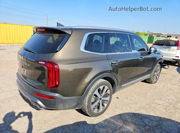 5XYP6DHC5NG315624 2022 KIA TELLURIDE Green უკანა მარჯვენა