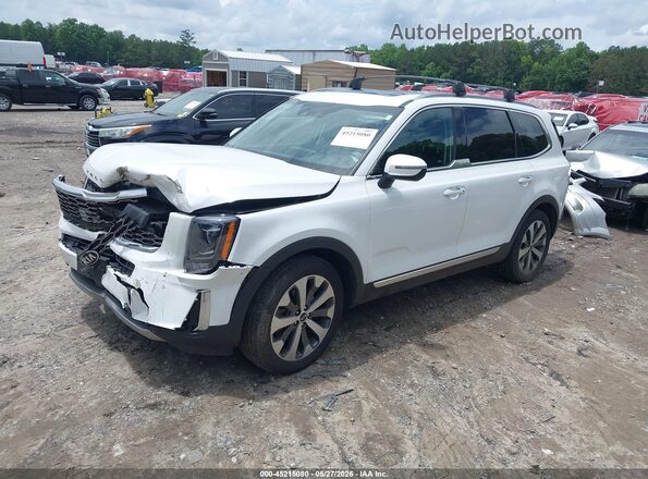 5XYP6DHC6LG006273 2020 KIA TELLURIDE White Vista tres cuartos delantera izquierda