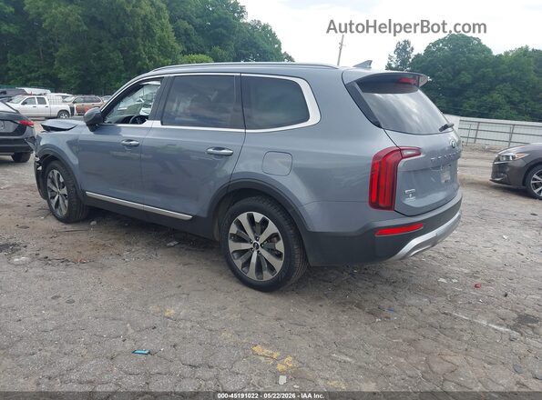 5XYP6DHC7LG056017 2020 KIA TELLURIDE Silver Rear left
