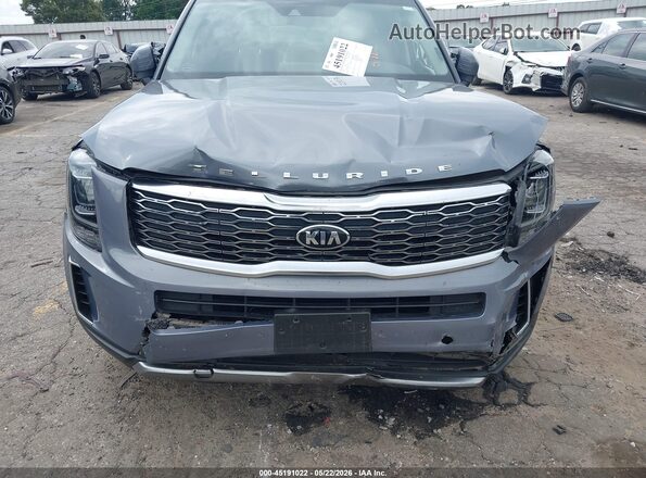 5XYP6DHC7LG056017 2020 KIA TELLURIDE Silver Front view