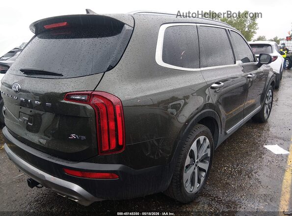 5XYP6DHC7LG064635 2020 KIA TELLURIDE Зеленый Задняя правая четверть