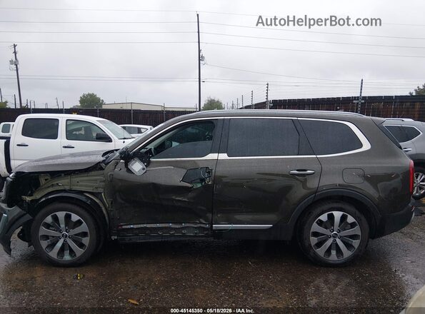 5XYP6DHC7LG064635 2020 KIA TELLURIDE Зеленый 
