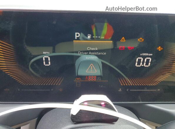 5XYPC5S11VG007078 2027 KIA TELLURIDE Silver Вид щитка приладів