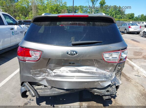 5XYPG4A31HG257930 2017 KIA SORENTO Gray 