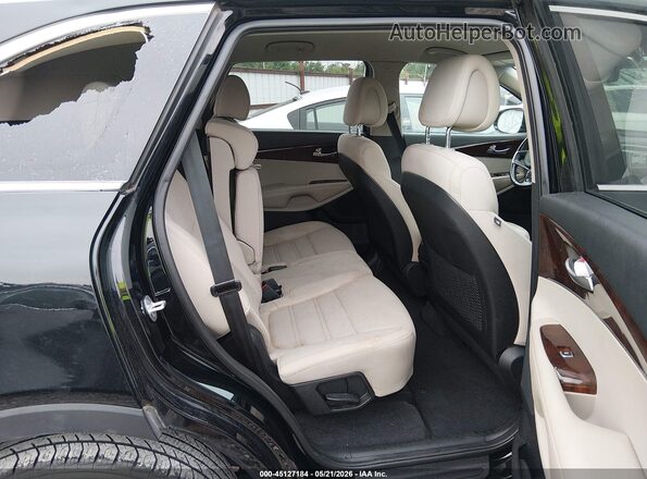 5XYPG4A37GG094652 2016 KIA SORENTO Black Vista de la etiqueta del VIN