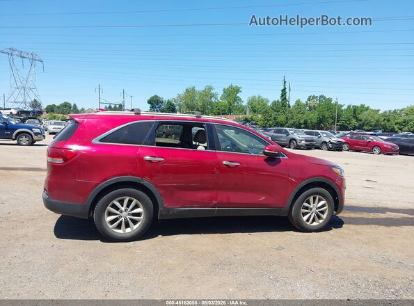 5XYPG4A39GG015921 2016 KIA SORENTO Red წინა ხედი