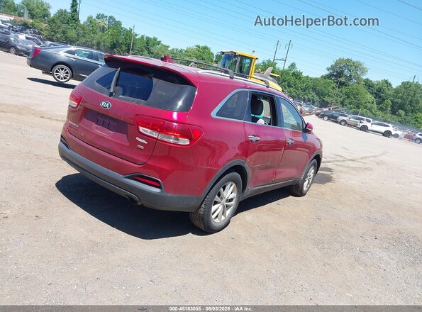 5XYPG4A39GG015921 2016 KIA SORENTO Red უკანა მარჯვენა