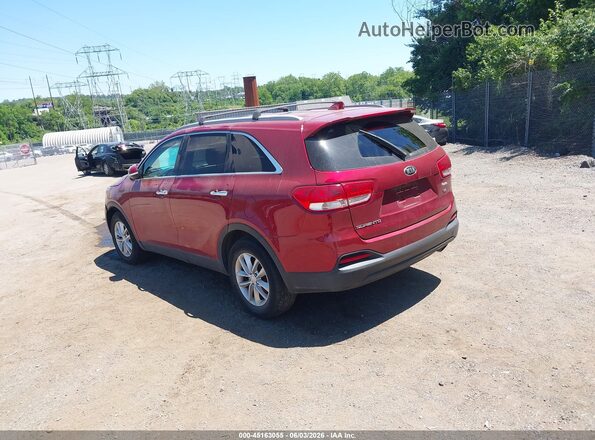 5XYPG4A39GG015921 2016 KIA SORENTO Red უკანა მარცხენა