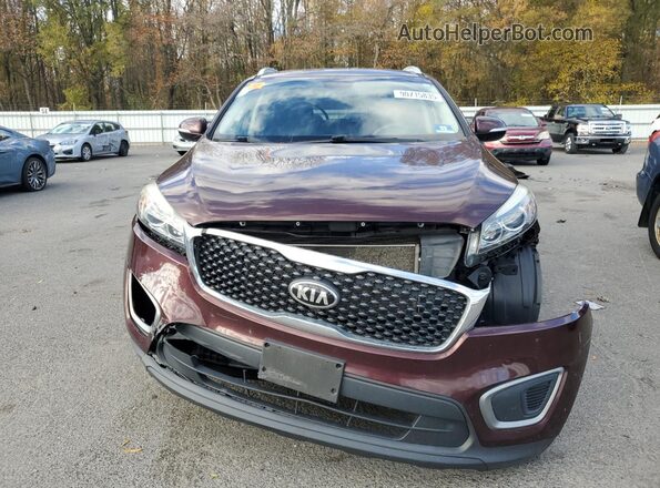 5XYPG4A39GG120944 2016 KIA SORENTO Maroon Դիմացի տեսք