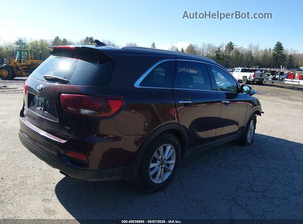 5XYPGDA35KG520766 2019 KIA SORENTO Maroon 