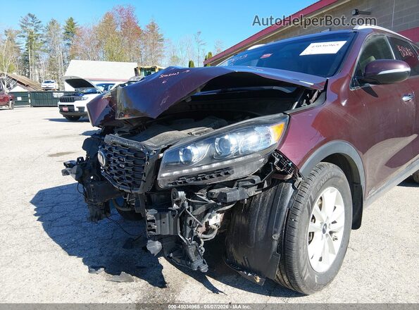 5XYPGDA35KG520766 2019 KIA SORENTO Maroon 