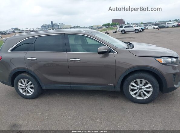 5XYPGDA35KG558854 2019 KIA SORENTO Brown Вид задньої частини салону