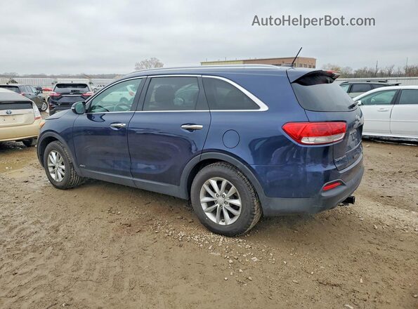 5XYPGDA38HG259822 2017 KIA SORENTO Blue Trasero izquierdo