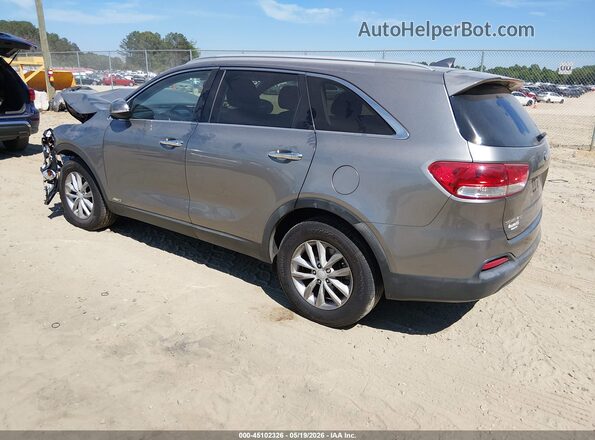5XYPGDA39GG044142 2016 KIA SORENTO Gray Հետևի ձախ