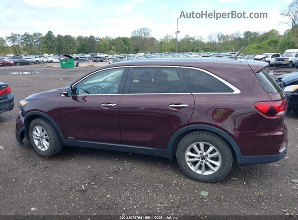 5XYPGDA3XKG460368 2019 KIA SORENTO Maroon Widok wnętrza 360 stopni