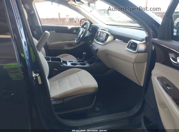 5XYPGDA51HG334135 2017 KIA SORENTO Blue წინა სალონის ხედი