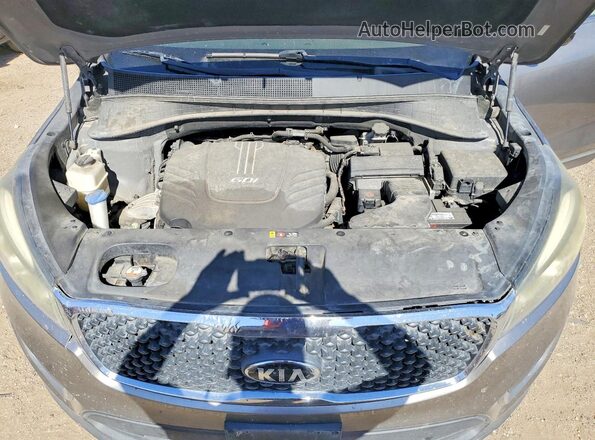 5XYPGDA53GG177562 2016 KIA SORENTO Gray ძრავის განყოფილების ხედი