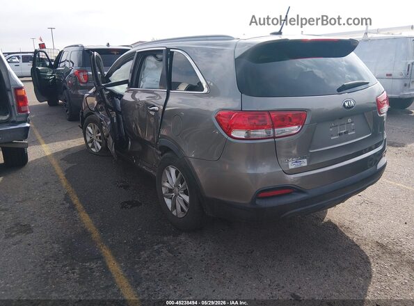 5XYPGDA53JG373752 2018 KIA SORENTO Gray Вид задньої частини салону