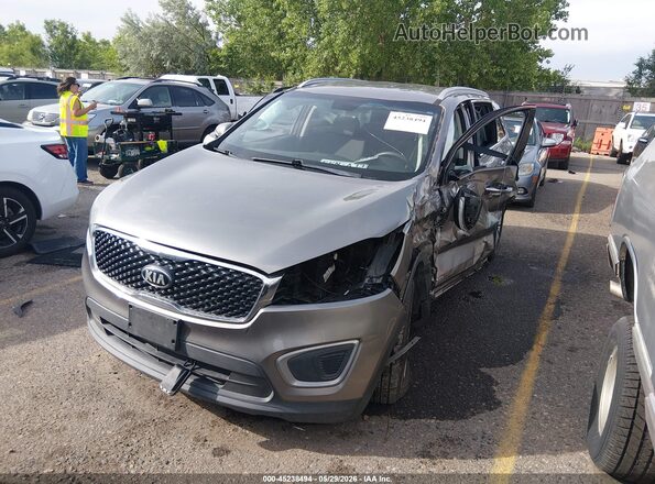 5XYPGDA53JG373752 2018 KIA SORENTO Gray Передня ліва чверть