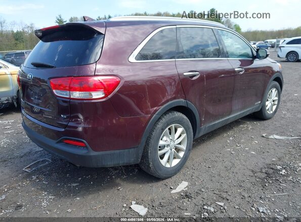 5XYPGDA57GG136884 2016 KIA SORENTO Burgundy Rear right