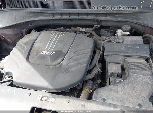 5XYPGDA57GG136884 2016 KIA SORENTO Burgundy Rear view