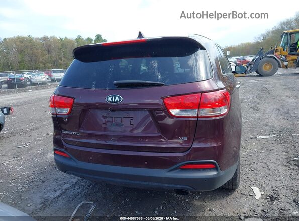 5XYPGDA57GG136884 2016 KIA SORENTO Burgundy 