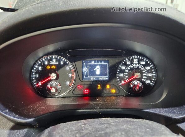5XYPGDA5XGG084392 2016 KIA SORENTO Black ხელსაწყოთა პანელის ხედი