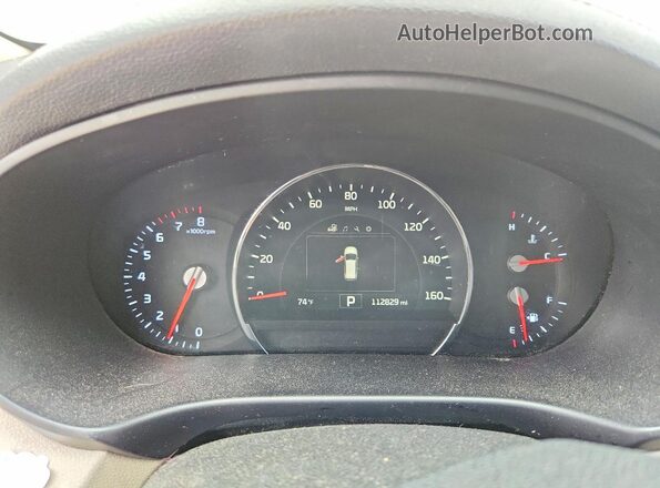 5XYPH4A17GG138533 2016 KIA SORENTO White Вид щитка приладів