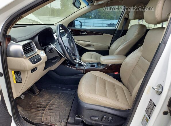 5XYPH4A17GG138533 2016 KIA SORENTO White Вид салону спереду