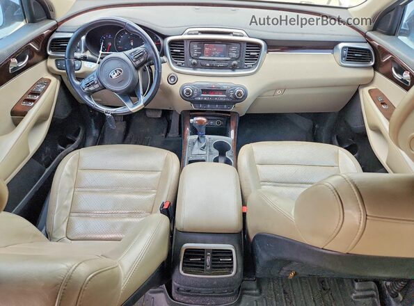 5XYPH4A17GG138533 2016 KIA SORENTO White Вид панелі приладів