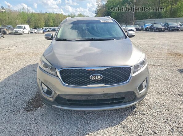 5XYPH4A50GG153751 2016 KIA SORENTO Gray Widok z przodu