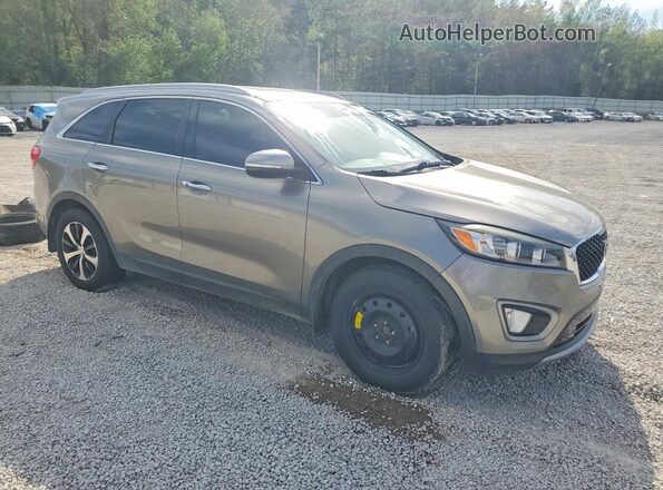 5XYPH4A50GG153751 2016 KIA SORENTO Gray Przód prawy