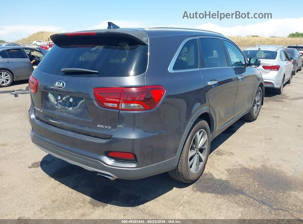 5XYPH4A50KG454366 2019 KIA SORENTO Gray Задня права чверть