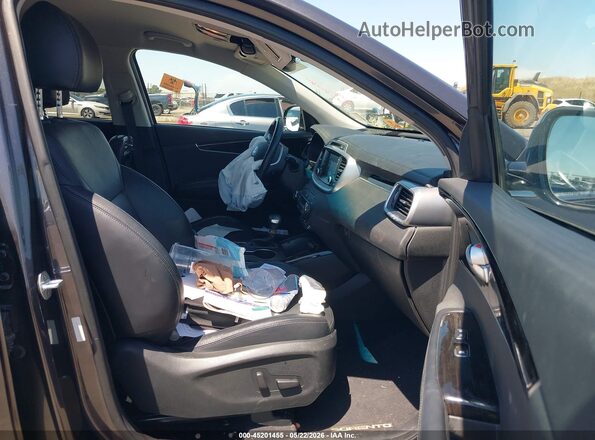5XYPH4A50KG454366 2019 KIA SORENTO Gray Вид салону спереду