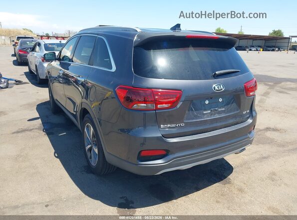 5XYPH4A50KG454366 2019 KIA SORENTO Gray Задня ліва чверть