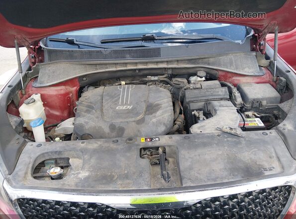 5XYPH4A55HG230471 2017 KIA SORENTO Красный Вид сзади